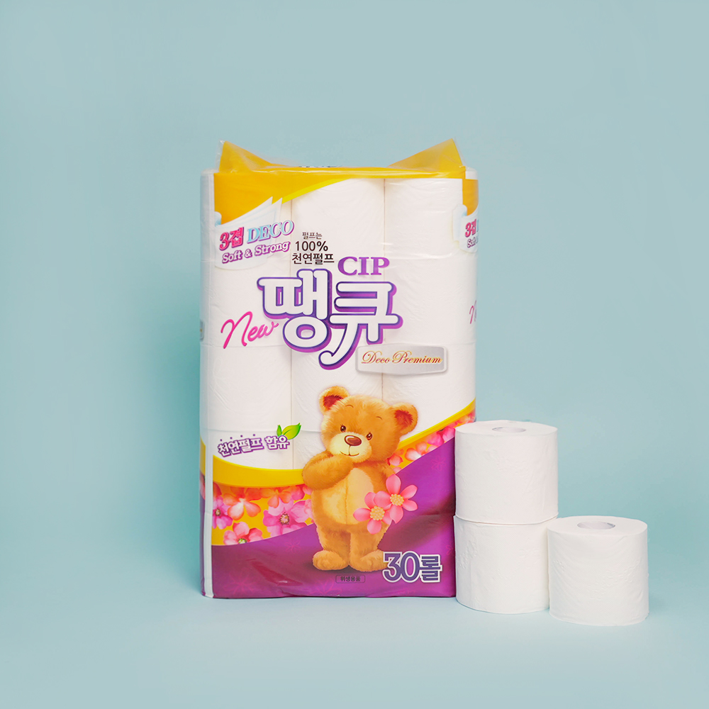 땡큐 화장지 (두루마리30롤×4속)